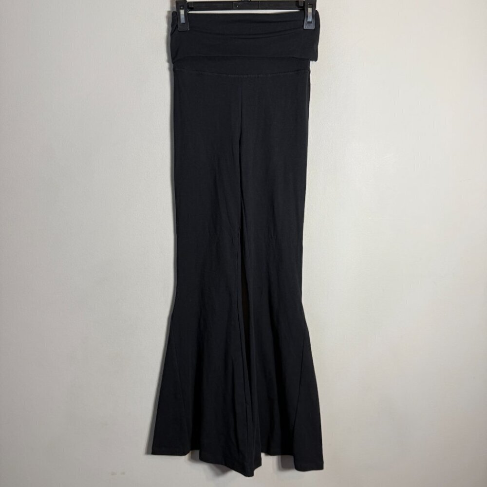 Offline by Aerie OG Foldover Super Flare Leggings Womens Small Black Active NWOT - Picture 4 of 12